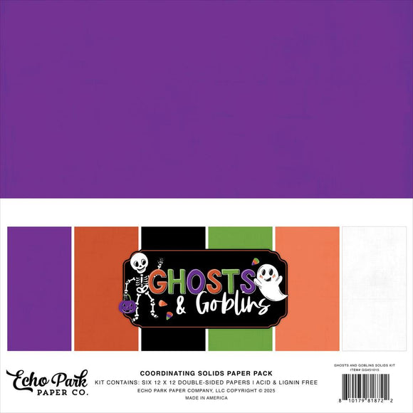 Ghosts & Goblins 12x12 Solids Paper Pack