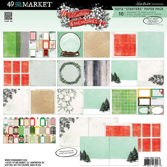 Mistletoe and Memories 12x12 Paper Pack