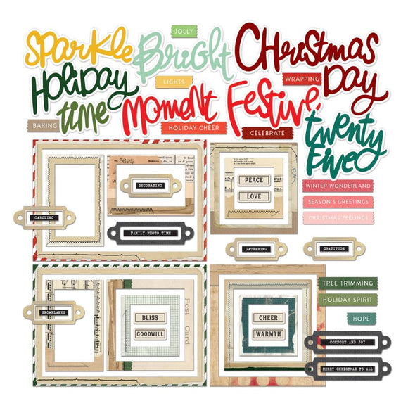 Mistletoe and Memories Chipboard Basics