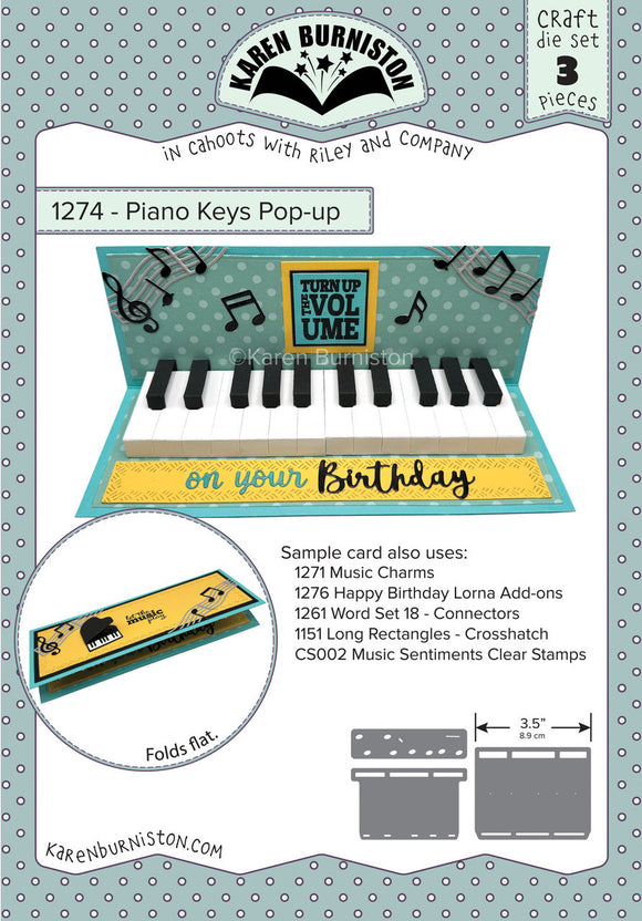 1274 Piano Keys Pop Up