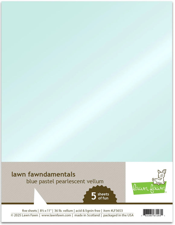 LF3653 Blue Pastel Pearlescent Vellum