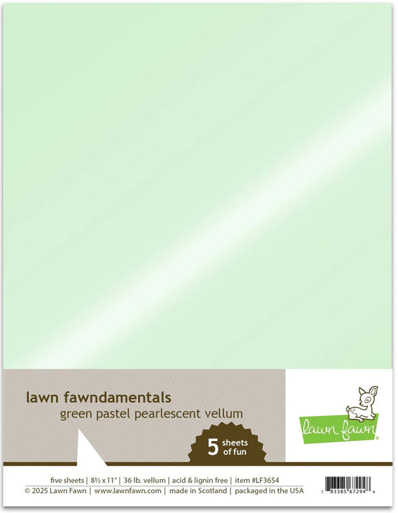 LF3654 Green Pastel Pearlescent Vellum