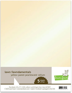 LF3657 Yellow Pastel Pearlescent Vellum
