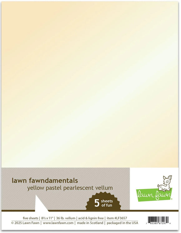 LF3657 Yellow Pastel Pearlescent Vellum