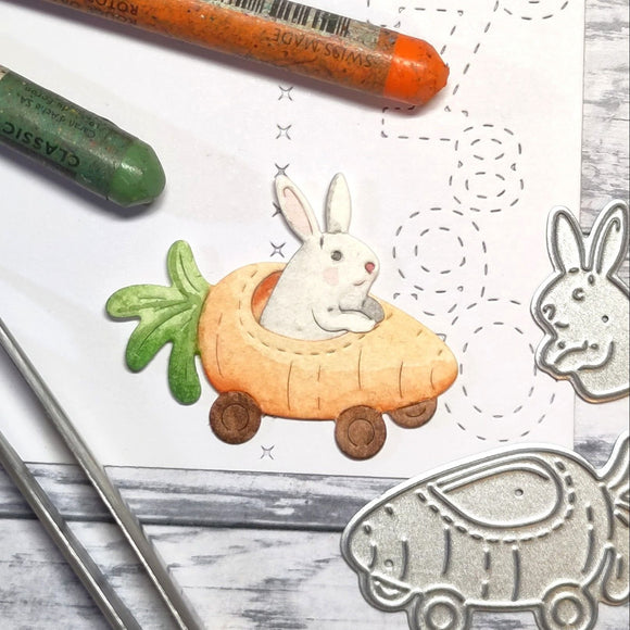 D240202 Bunny & Carrot Car