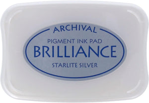 Brilliance Pigment Ink Pad - Starlite Silver