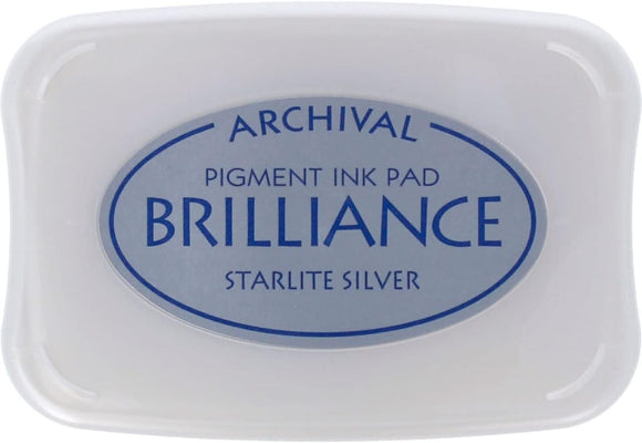 Brilliance Pigment Ink Pad - Starlite Silver