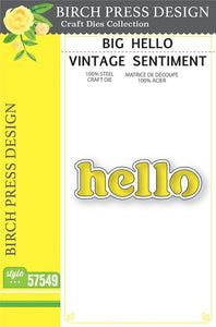 57549 Big Hello Vintage Sentiment