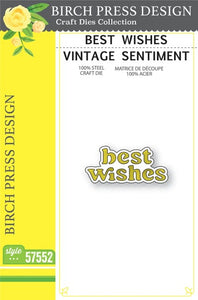 57552 Best Wishes Vintage Sentiment