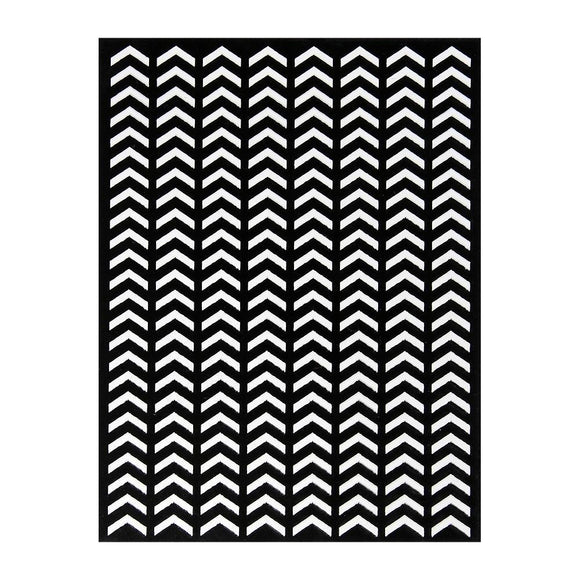 Chevron Reusable Stencil 7.3x9.7