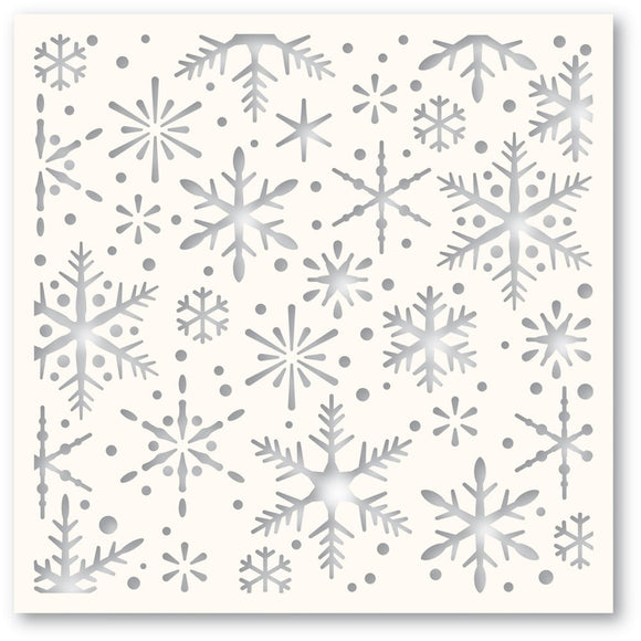 88627 Falling Snowflakes Stencil