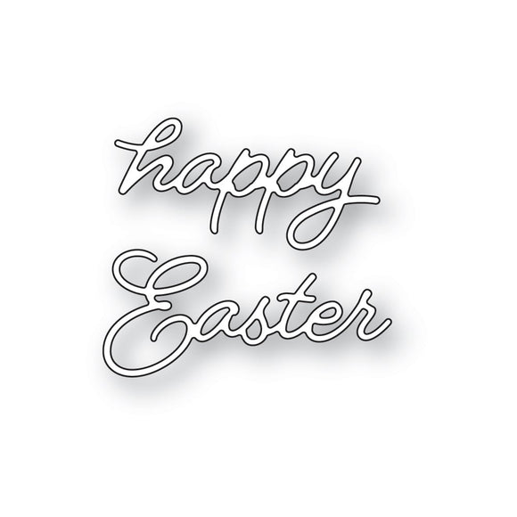 94731 Happy Easter Curled Script craft die