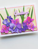 94793 Gladiola Floral Duo craft die