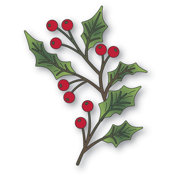 94801 Festive Holly craft die