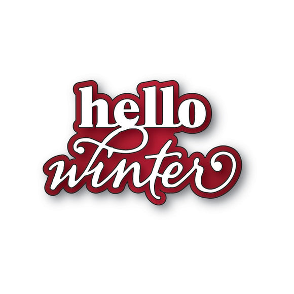 94929 Hello Winter Stylish Script