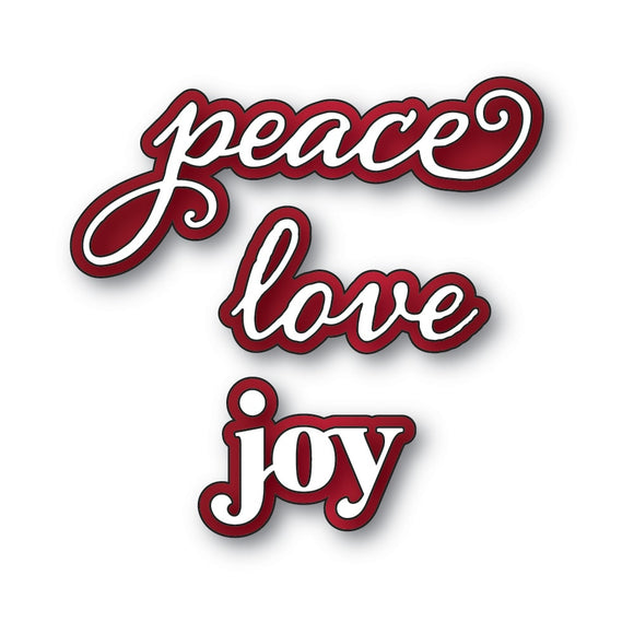 94938 Peace Love Joy Stylish Script