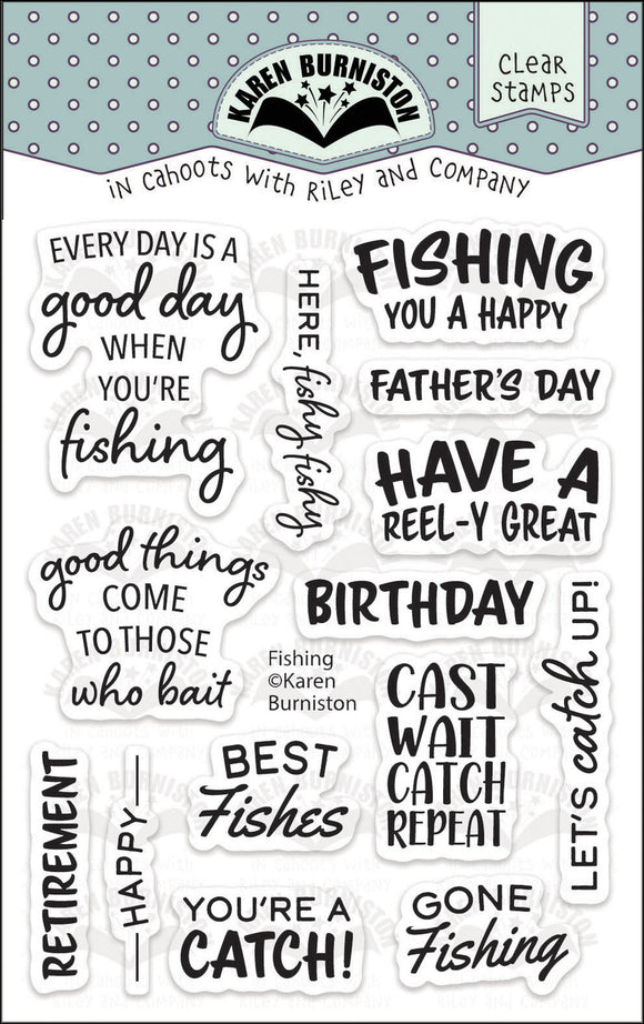 CS013 Fishing Phrases Stamp Set