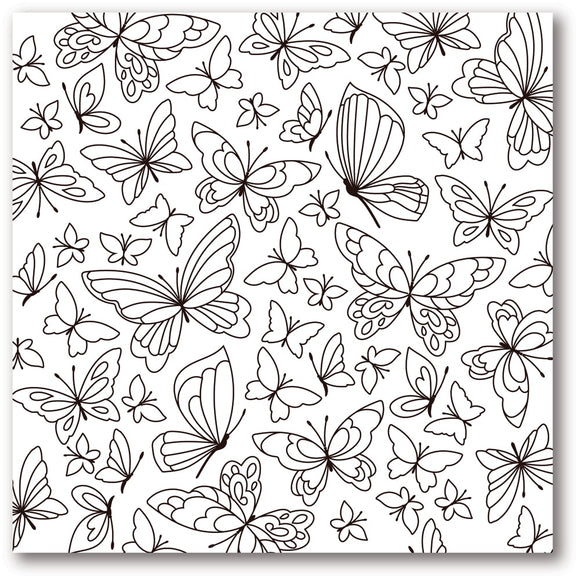 CS2085 Butterfly Kaleidoscope Cling Stamp