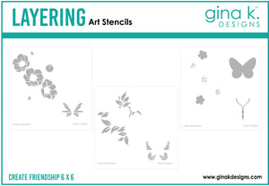 Gina K. Designs - Create Friendship Stencil