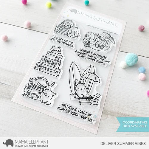 Deliver Summer Vibes Clear Stamp Set