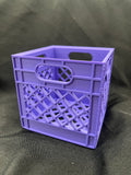 Mini Milk Crate Storage Stackable Box