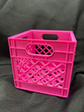 Mini Milk Crate Storage Stackable Box