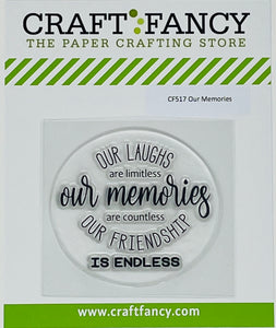 CF517 Our Memories Clear Stamp