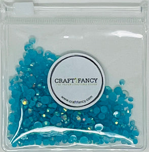 A48 Jelly Blue Zircon AB Resin Jewels