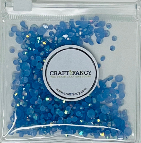 A56 Jelly Lt. Sapphire AB Resin Jewels