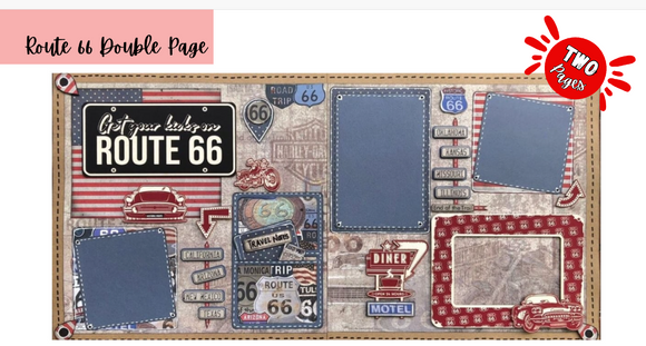 Route 66 12x12 Double Page Kit