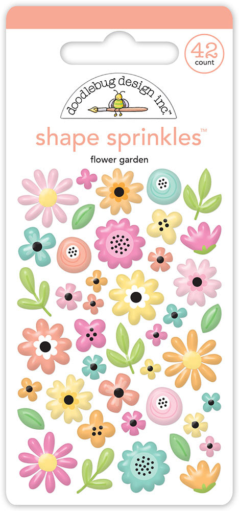 Butterfly Kisses Collection - Shape Sprinkles - Flower Garden