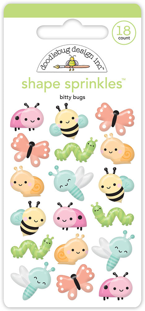 Butterfly Kisses Collection - Shape Sprinkles - Bitty Bugs