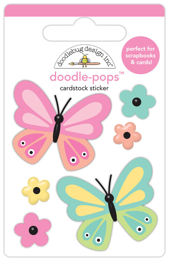 Butterfly Kisses Collection -  Butterfly Kisses Doodle-Pops 3D Sticker