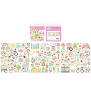 Doodlebug Design - Butterfly Kisses Collection Ephemera - Odds And Ends