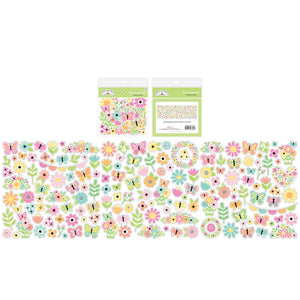 Doodlebug Design - Butterfly Kisses Collection Ephemera - Bits & Pieces