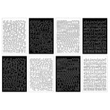 Echo Park - Black And White Alpha Sticker Book