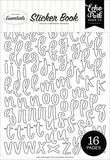 Echo Park - Black And White Alpha Sticker Book