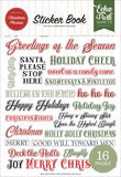 Echo Park - Christmas Phrases Sticker Book
