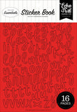 Echo Park - Red Alpha Sticker Book