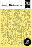 Echo Park - Yellow Alpha Sticker Book