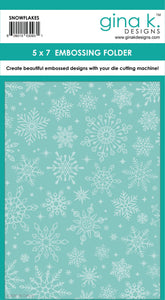Snowflakes 5 x 7" Embossing Folder