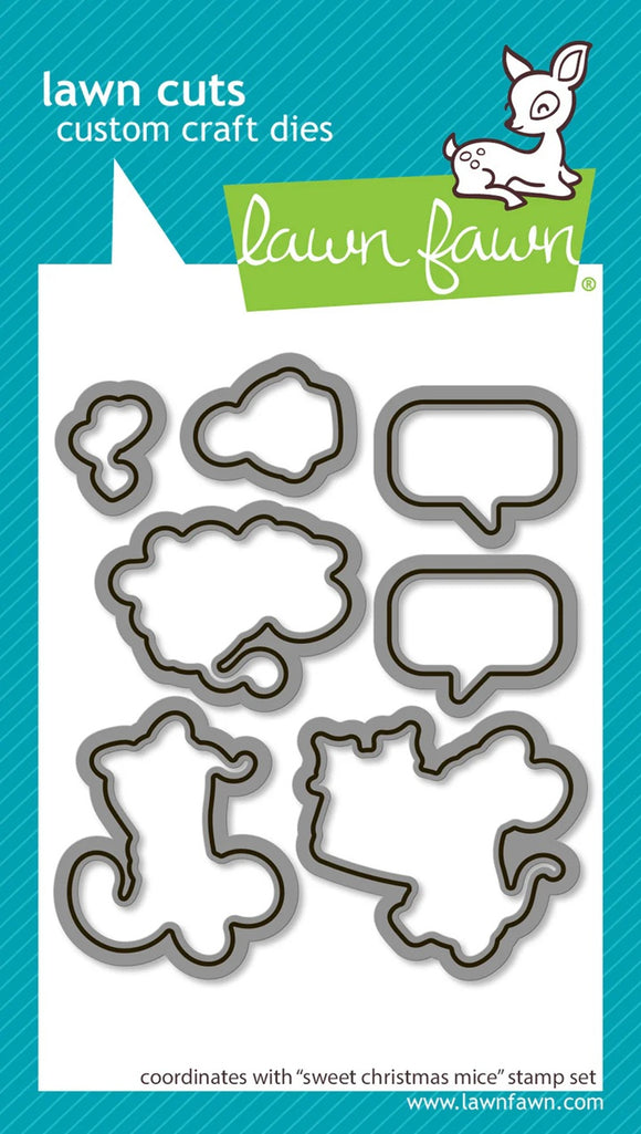 LF3569 Sweet Christmas Mice Die Cuts