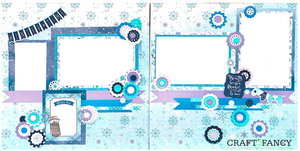 Wintertime Double Page 12x12 Layout