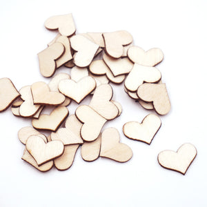 Wooden Embellishments - Heart Shape