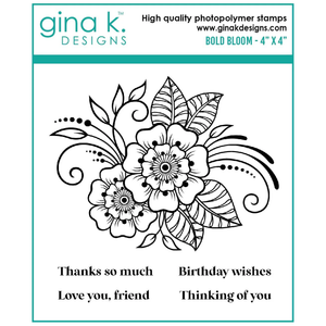 Gina K Designs BOLD BLOOM Clear Stamps