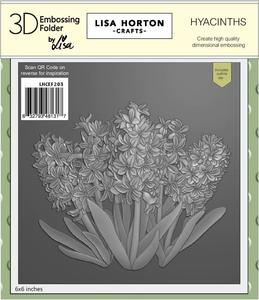 Lisa Horton Crafts Hyacinths 6x6 3D Embossing Folder & Die