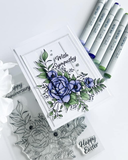 Poppies and Peonies Clear Stamps