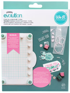 We R Memory Keepers® Mini Evolution™ Floral Stamp, Die & Emboss Kit