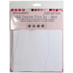 4x6 Envelope Folio Set - White