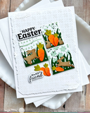 Postage Collage Bunny Silhouettes Dies